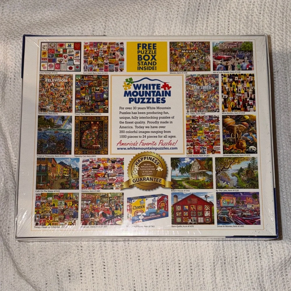 White Mountain Rock 'n Roll Collage Puzzle NEW
